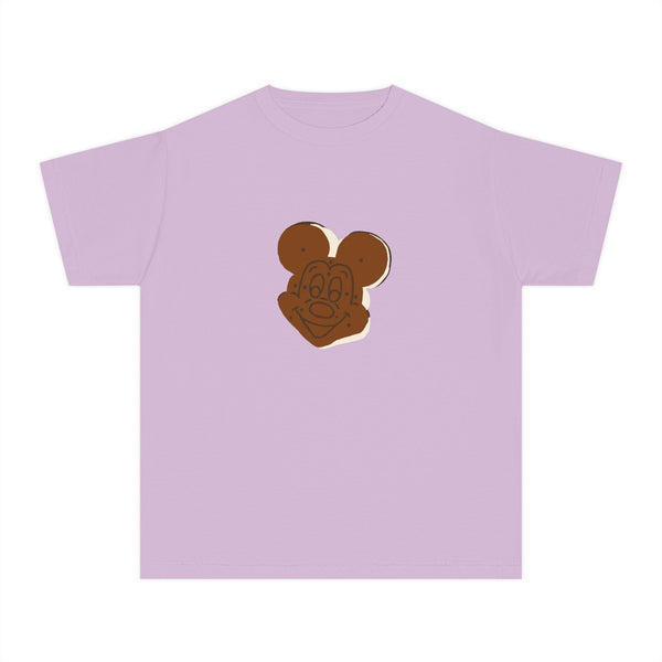 Boardwalk Sweets Mouse Shaped Ice Cream Sandwich Youth Midweight Tee