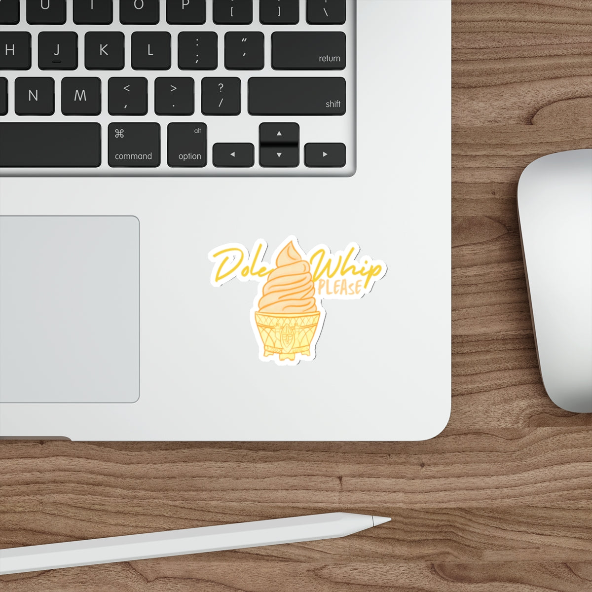 Pineapple whip please with souvenir cup  graphic die cut vinyl sticker, sparkle paperie house 