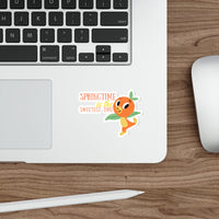 theme park orange birdie springtime is the sweetest time sticker sparkle paperie house