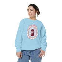 cherry fizz coquette sweatshirt, pepper soda cherry coquette sweatshirt sparkle paperie house 