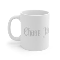 dark romance mug with "Chase Me", sparkle paperie house romance reader gift