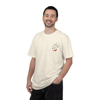 Theme park pizza rizzo employee delivery t-shirt, front graphic rizzo