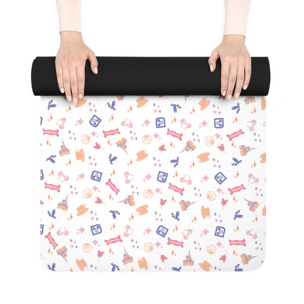 Theme Park Fantasy Magic Rubber Yoga Mat