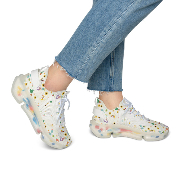 Enchanted Garden Festival Pattern Women's Mesh Sneakers