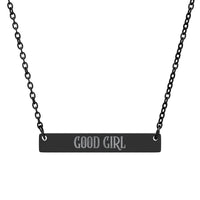 romance reader necklace "Good Girl", sparkle paperie house romance reader necklace