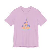 theme park fantasy land cindy castle t-shirt, fantasy magic pastel castle t-shirt sparkle paperie house