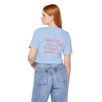 Theme Park T-Shirt with quote on the back coffee, waffles, characters, and walks with stars