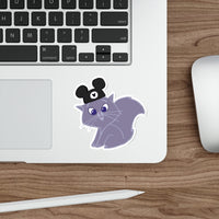 theme park yzma wearing mouse ears sticker, sparkle paperie house theme park sticker