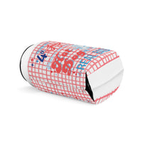 patriotic can cooler sleeve features you look like the 4th of july with hot dog graphic, sparkle paperie house