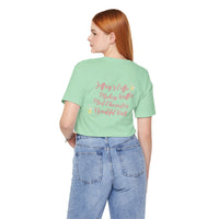 Theme Park T-Shirt with quote on the back coffee, waffles, characters, and walks with stars