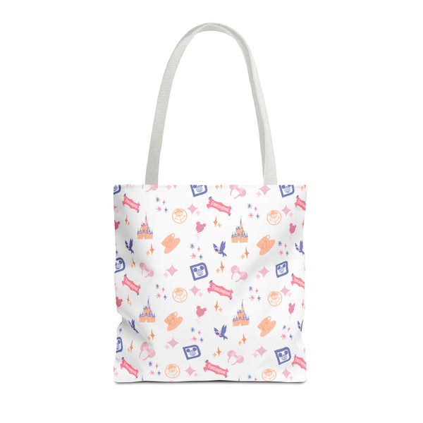 Theme Park Fantasy Magic Pattern Tote Bag