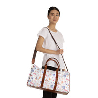 theme park fantasy land travel duffel bag, fantasy magic pattern travel weekend bag, waterproof canvas sparkle paperie house