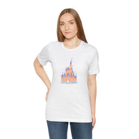 theme park fantasy land cindy castle t-shirt, fantasy magic pastel castle t-shirt sparkle paperie house