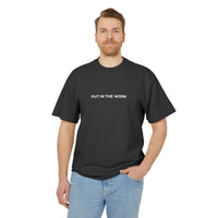 motivational graphic shirt put in the work, gym graphic shirt sparkle paperie house  
