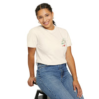 Theme park pizza rizzo employee delivery t-shirt, front graphic rizzo