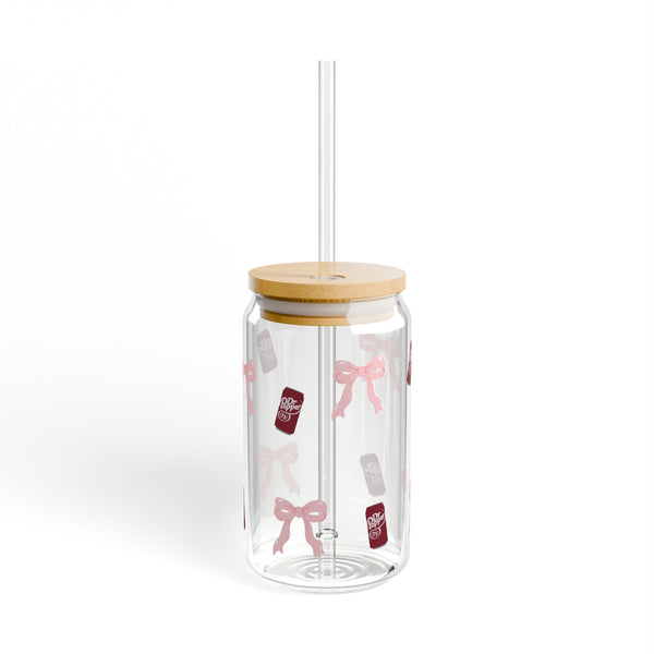 Cherry Fizz Coquette Sipper Glass Tumbler, 16oz