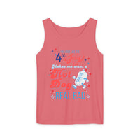 4th of july tank top features you look like the 4th of july graphic with hot dog, sparkle paperie house