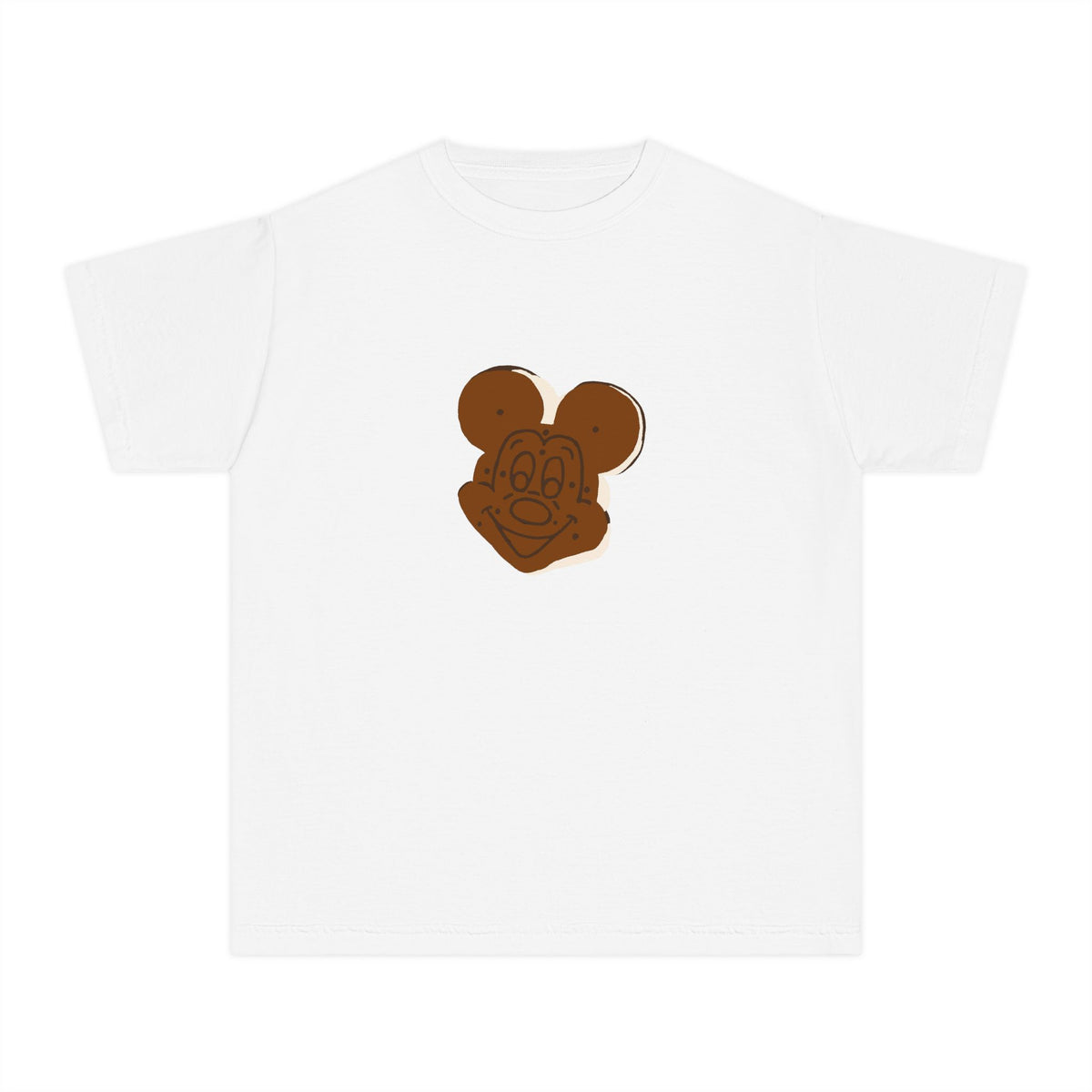 theme park mouse shaped ice cream sandwich youth shirt, sparkle paperie house