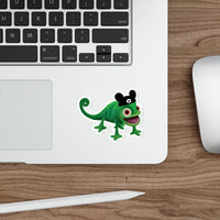 Pascal wearing mouse ears for Disney fans