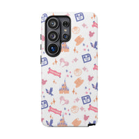theme park fantasy land pattern phone case, fantasy magic duel layer tough phone case sparkle paperie house