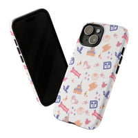 theme park fantasy land pattern phone case, fantasy magic duel layer tough phone case sparkle paperie house