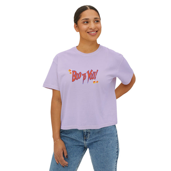 Boo Too You Halloween Women's Boxy Tee