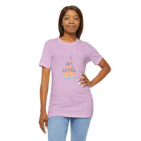 theme park fantasy land cindy castle t-shirt, fantasy magic pastel castle t-shirt sparkle paperie house