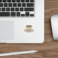 at tea time everybody agrees anti hero vinyl sticker, sparkle paperie house