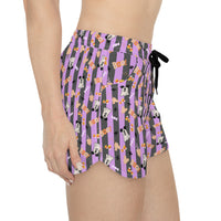 Boo Too You Halloween Pattern Women Casual Shorts, sparkle paperie house