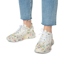 theme park flower and garden festival pattern women sneakers sparkle paperie house
