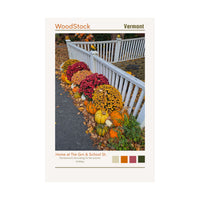 Woodstock Vermont Autumn Photograph Wall Art 8x12, sparkle paperie house 
