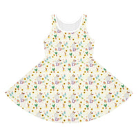 theme park girls dress flower and garden festival, enchanted garden festival pattern sparkle paperie house