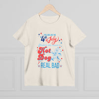 women 4th of july graphic shirt features you look like the 4th of july with hot dog, patriotic graphic shirt sparkle paperie house