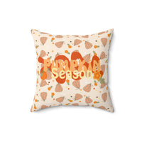 Groovy pumpkin pattern pillow, autumn pattern double sided printed pillow, sparkle paperie house