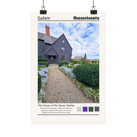 Salem Massachusetts The House of the Seven Gables Photograph Wall Art 8x12, sparkle paperie house