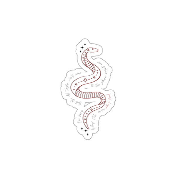 Rep Snake The Old Tay Can't Come Die-Cut Vinyl Sticker