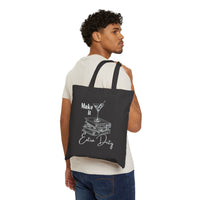 black tote bag graphic make it extra dirty with books. gift for romance readers