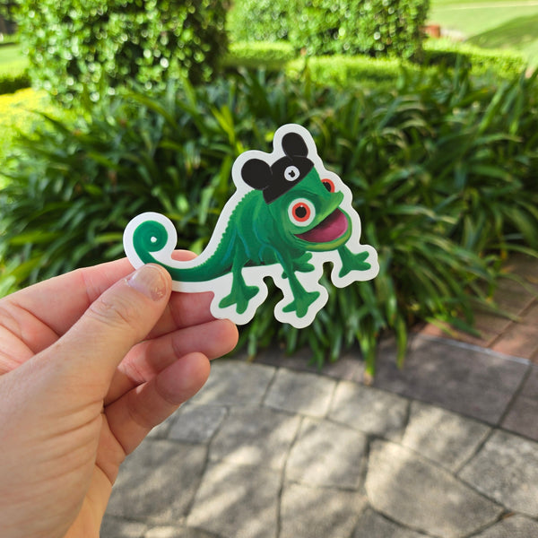 Theme Park Pascal With Mouse Ears Die-Cut Stickers