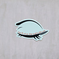 draw a cat sharp enough vigilante shit vinyl die cut sticker 3x3, sparkle paperie house