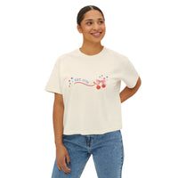 Patriotic EST. 1776 Women's Boxy Tee