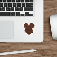 Theme park mouse shaped ice cream sandwich die cut sticker, sparkle paperie house