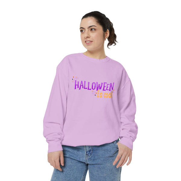Halloween Is Cool Unisex Garment-Dyed Sweatshirt