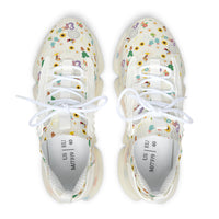 theme park flower and garden festival pattern women sneakers sparkle paperie house