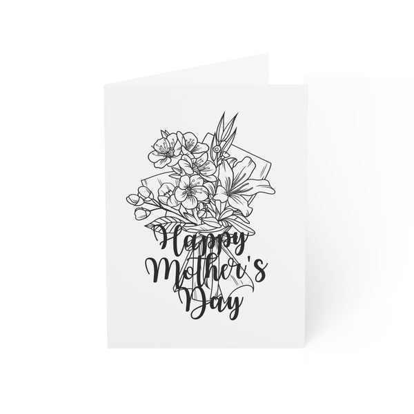 Color In Bouquet Floral Happy Mother's Day Card Set of 1