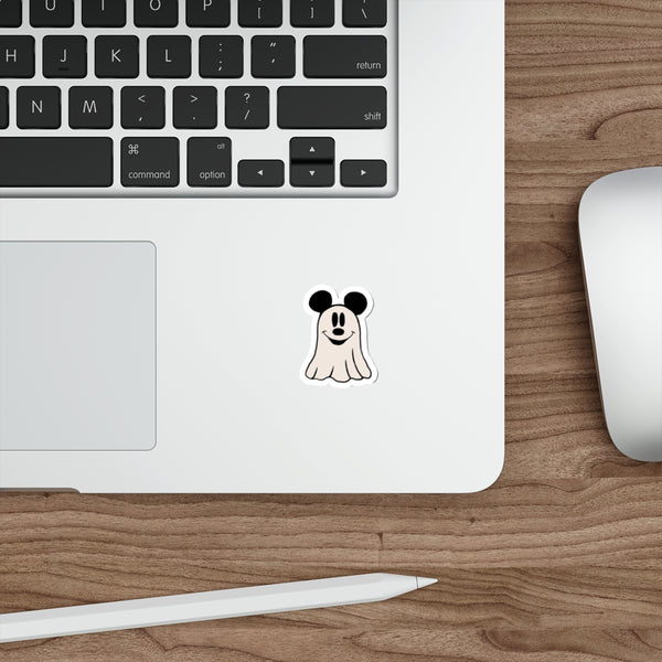 Mouse Shaped Ghost Halloween Die-Cut Stickers