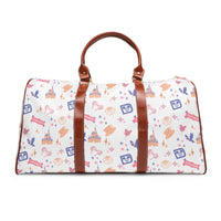 theme park fantasy land travel duffel bag, fantasy magic pattern travel weekend bag, waterproof canvas sparkle paperie house