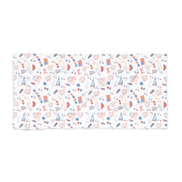 Patriotic Pattern Beach Towel