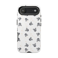 mickey disco ball shaped pattern hard phone case