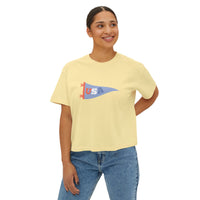patriotic graphic women's boxy shirt, sparkle paperie house 4th of july shirt