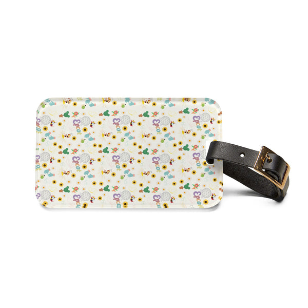 Enchanted Garden Festival Pattern Acrylic Luggage Tag